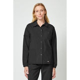 Women's Forge Snap Front Scrub Jacket - Black - 1