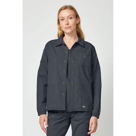 Women's Forge Snap Front Scrub Jacket - Pewter - 1
