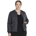 Women's Balance Zip Front Scrub Jacket - Pewter - 1