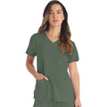 Women's EDS Essentials V-Neck Scrub Top - Olive - 1