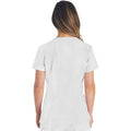 Women's EDS Essentials V-Neck Scrub Top - White - 2
