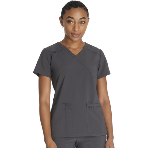 DK EDS ESSENTIALS Mock Wrap Top