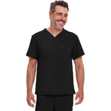Men's EDS Essentials Tuckable V-Neck Scrub Top - Black - 1