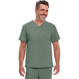 Men's EDS Essentials Tuckable V-Neck Scrub Top - Olive - 1