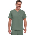 Men's EDS Essentials Tuckable V-Neck Scrub Top - Olive - 1