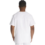 Men's EDS Essentials V-Neck Scrub Top - White - 2
