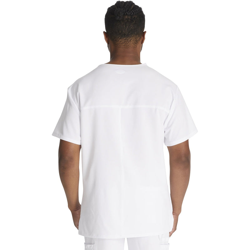 Men's EDS Essentials V-Neck Scrub Top - White - 2