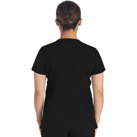 DK BALANCE Notched V-Neck Top