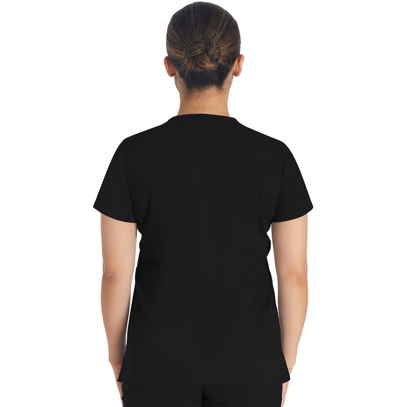 DK BALANCE Notched V-Neck Top