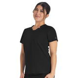 DK BALANCE Notched V-Neck Top