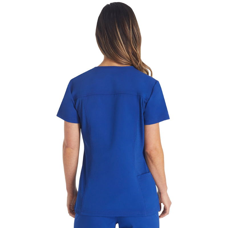 DK BALANCE Notched V-Neck Top