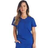 DK BALANCE Notched V-Neck Top
