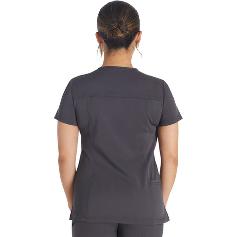 DK BALANCE Notched V-Neck Top