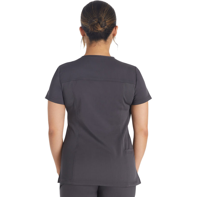 DK BALANCE Notched V-Neck Top