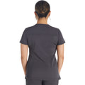 Women's Balance Notched V-Neck Scrub Top - Pewter - 2