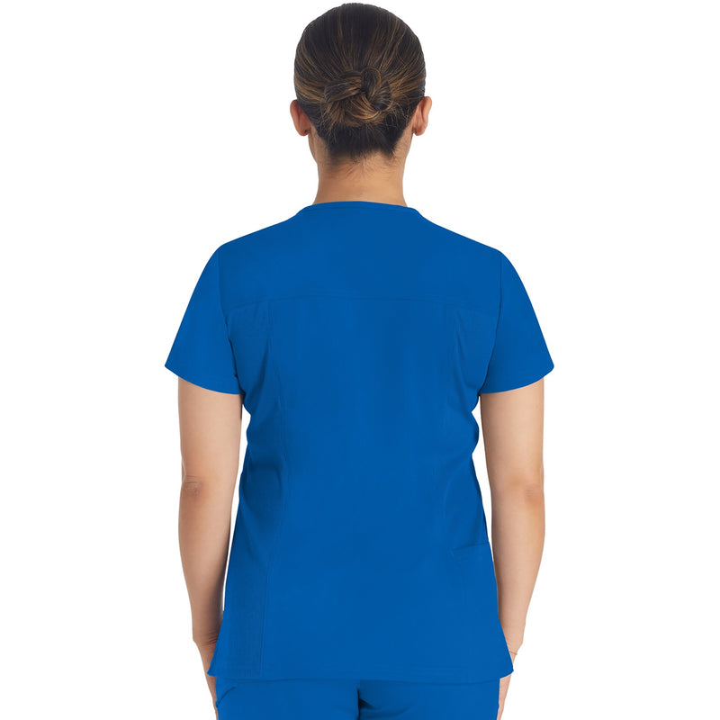 DK BALANCE Notched V-Neck Top