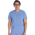 Men's Balance V-Neck Scrub Top - Ciel Blue - 1