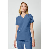Women's Forge V-Neck Scrub Top - Vintage Blue - 1