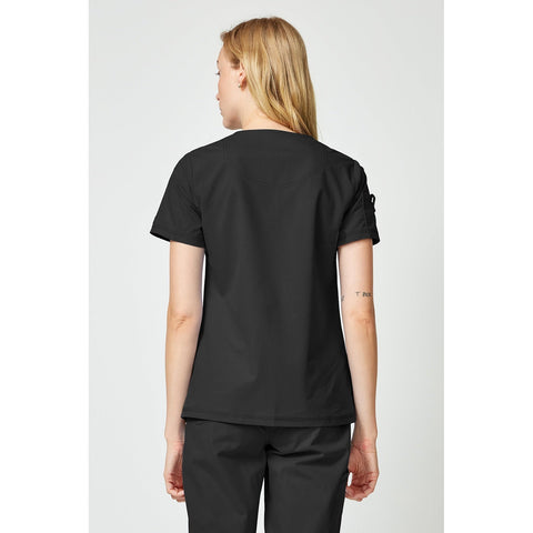 Women's Forge Tuck In Scrub Top - Black - 2