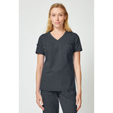 Women's Forge Tuck In Scrub Top - Pewter - 1