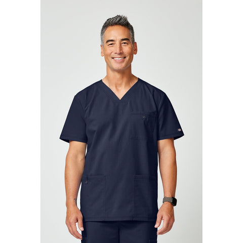 Men's Forge V-Neck Scrub Top - Navy - 1