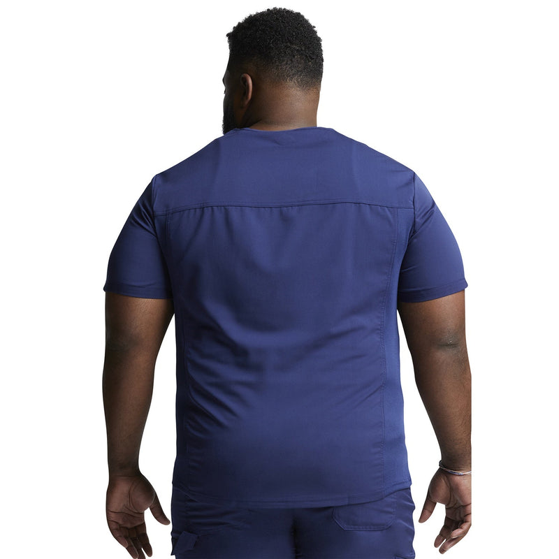 Men's Balance Tuckable V-Neck Scrub Top - Navy - 2