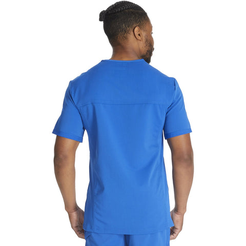 Men's Balance Tuckable V-Neck Scrub Top - Royal - 2