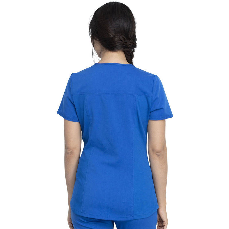 Women's Balance V-Neck Scrub Top - Royal - 2