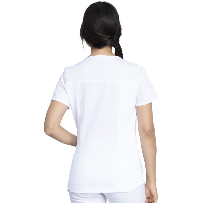 Women's Balance V-Neck Scrub Top - White - 2