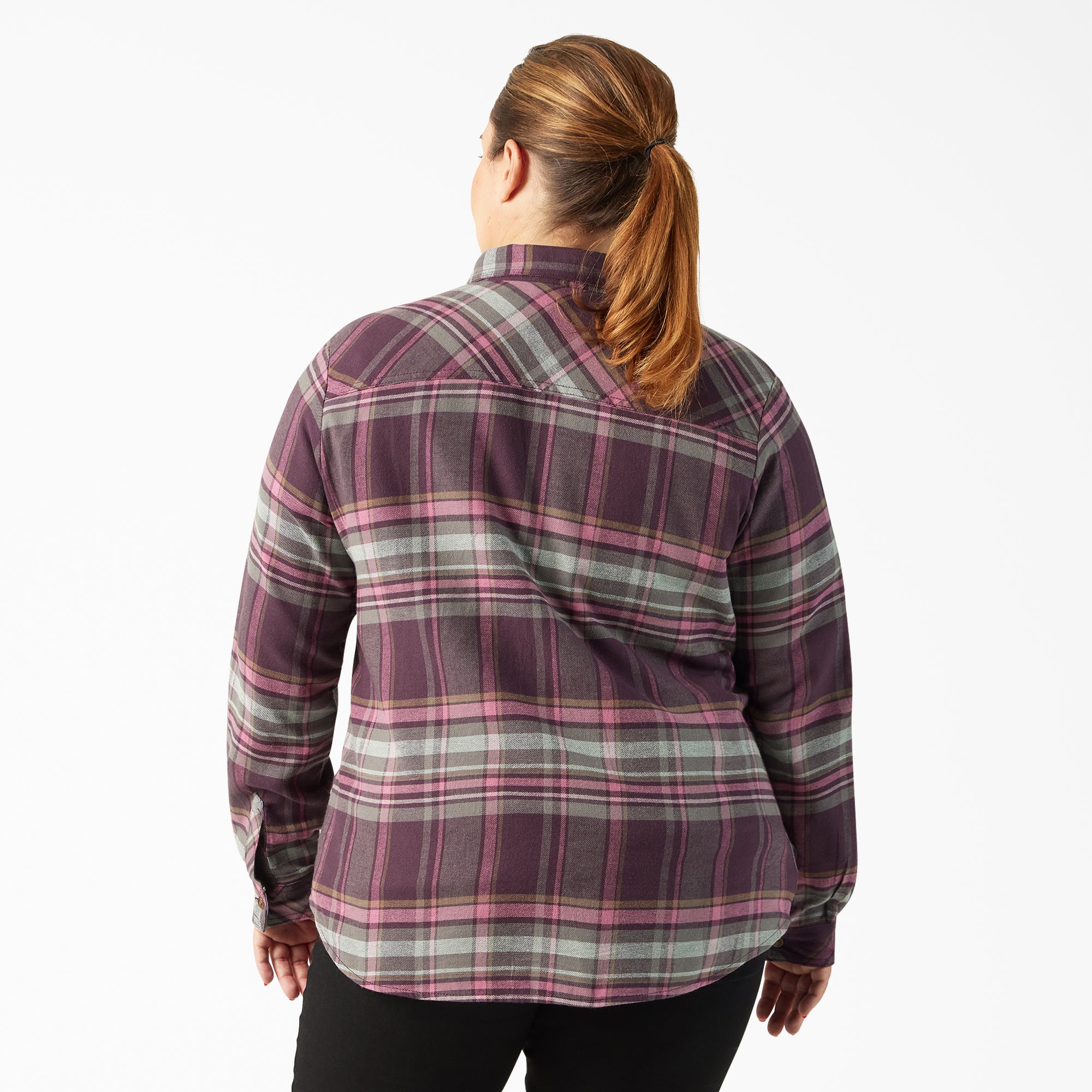 Women's Plus Long Sleeve Plaid Flannel Shirt | Dickies US