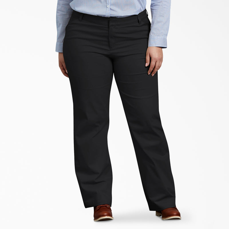 womens black dress pants plus size Women's Plus FLEX Relaxed Fit Pants