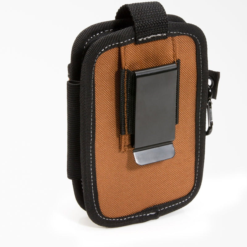 Dickies 57100 Small 2-Pocket Tool Pouch For Phone & Gear - Durable Polyester Belt Holder