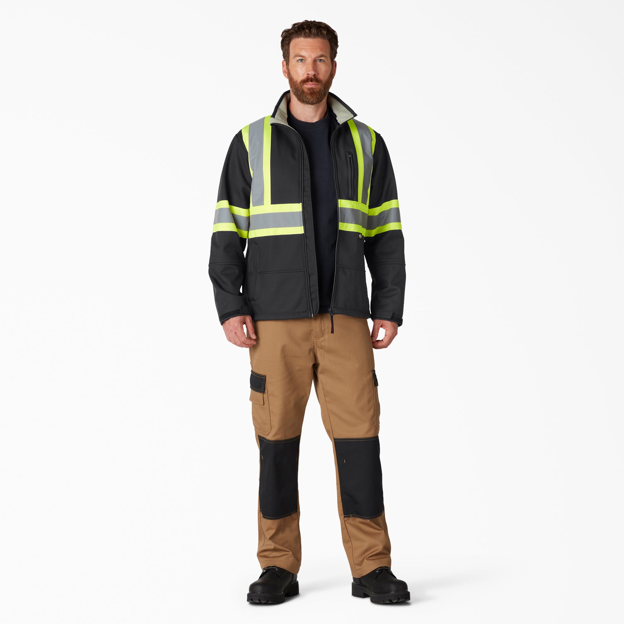 Hi Vis Safety Softshell Jacket | Dickies US