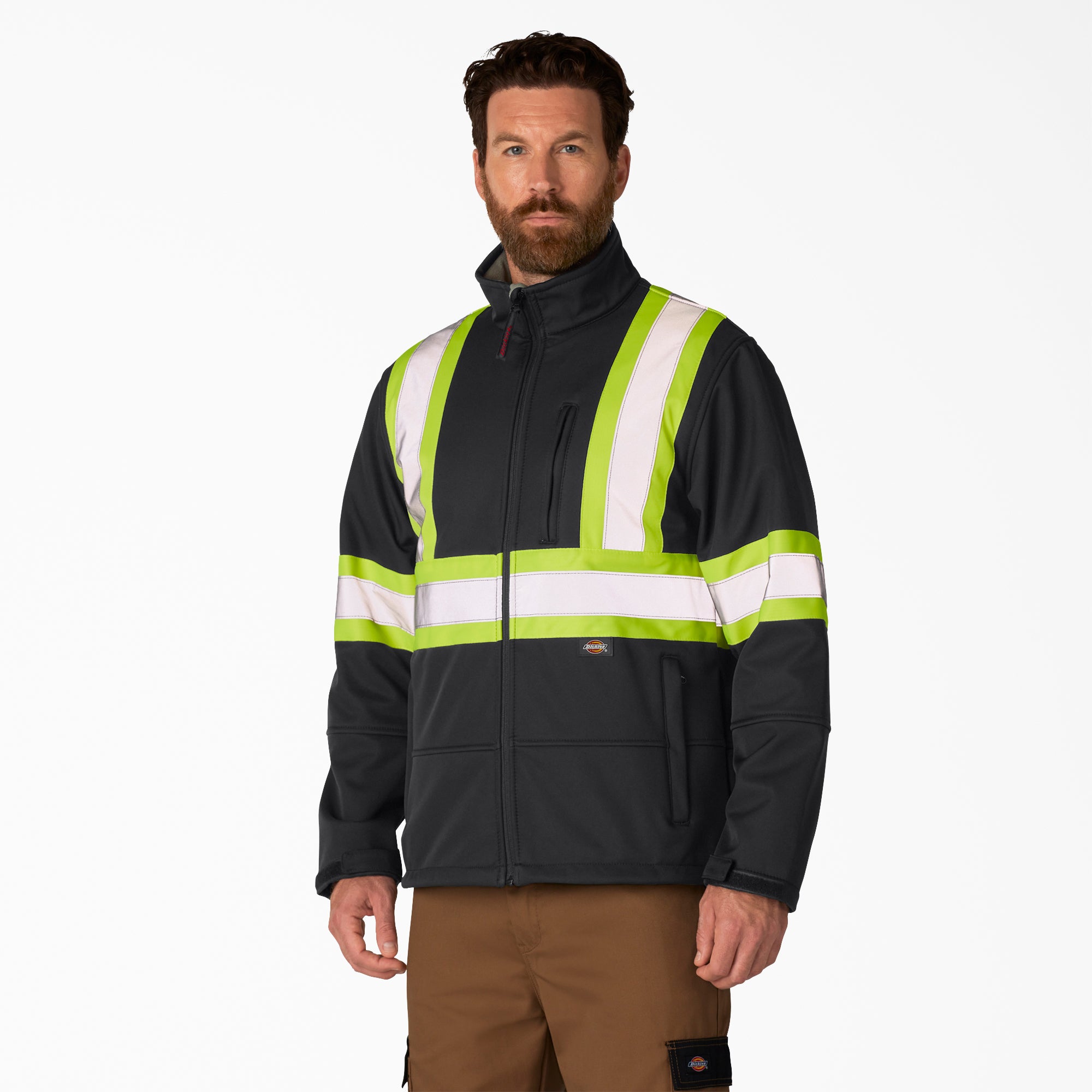 Hi Vis Safety Softshell Jacket | Dickies US