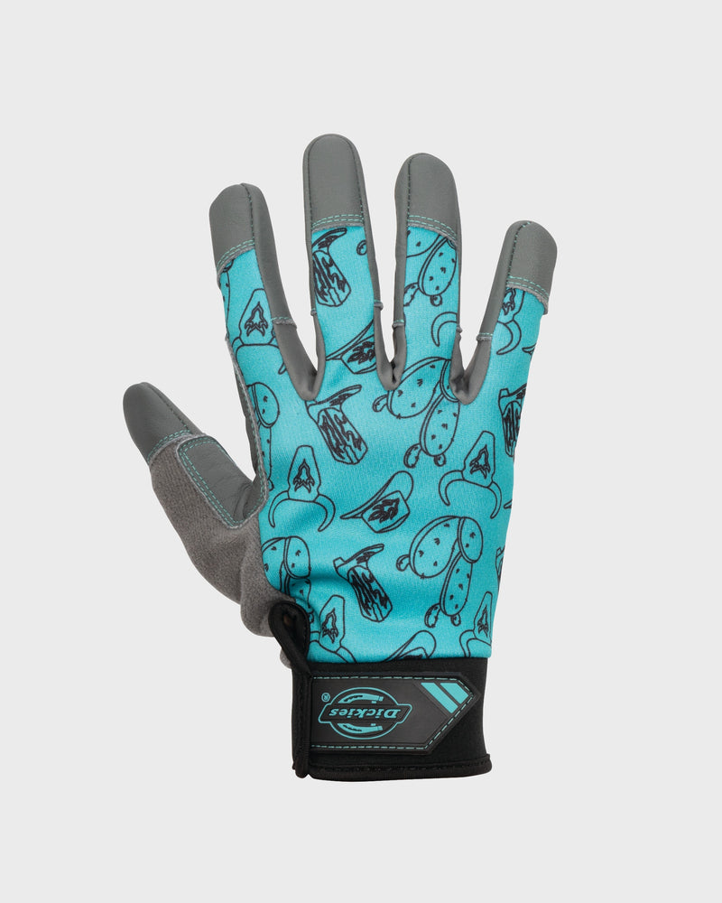 Lawn and Garden Work Gloves with Leather Palm