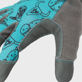 Lawn and Garden Work Gloves with Leather Palm
