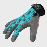 Lawn and Garden Work Gloves with Leather Palm