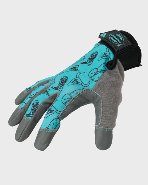 Lawn and Garden Work Gloves with Leather Palm