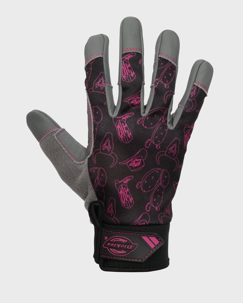 Lawn and Garden Work Gloves with Leather Palm