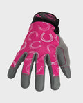 Lawn and Garden Work Gloves with Leather Palm