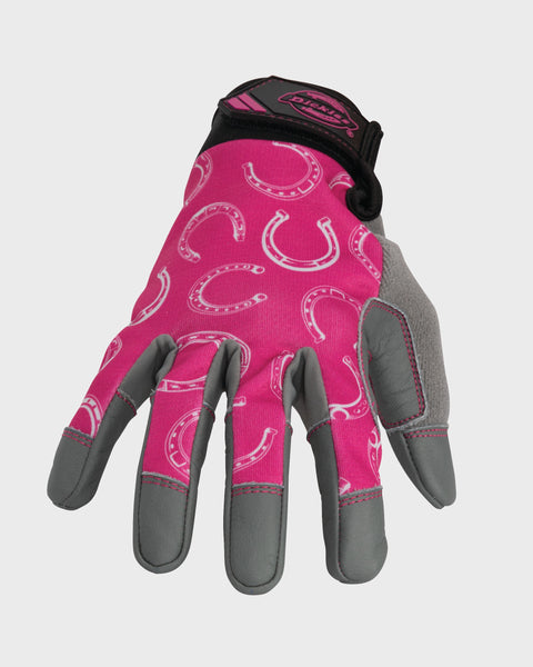 Lawn and Garden Work Gloves with Leather Palm