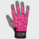 Lawn and Garden Work Gloves with Leather Palm