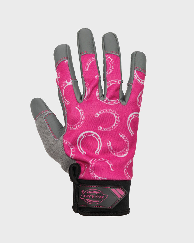 Lawn and Garden Work Gloves with Leather Palm
