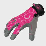 Lawn and Garden Work Gloves with Leather Palm