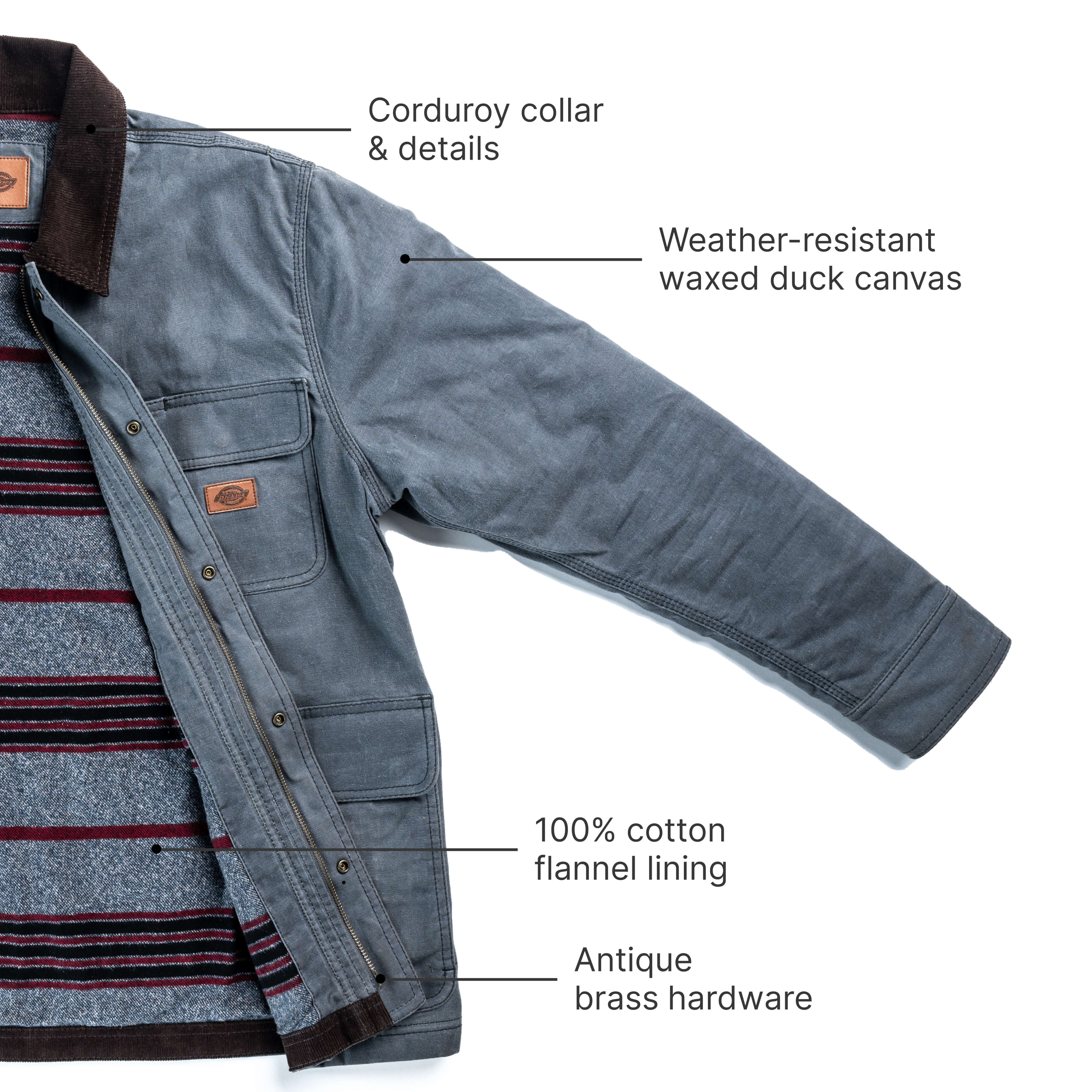 Fully Waxed Canvas Chore Coat | Dickies US
