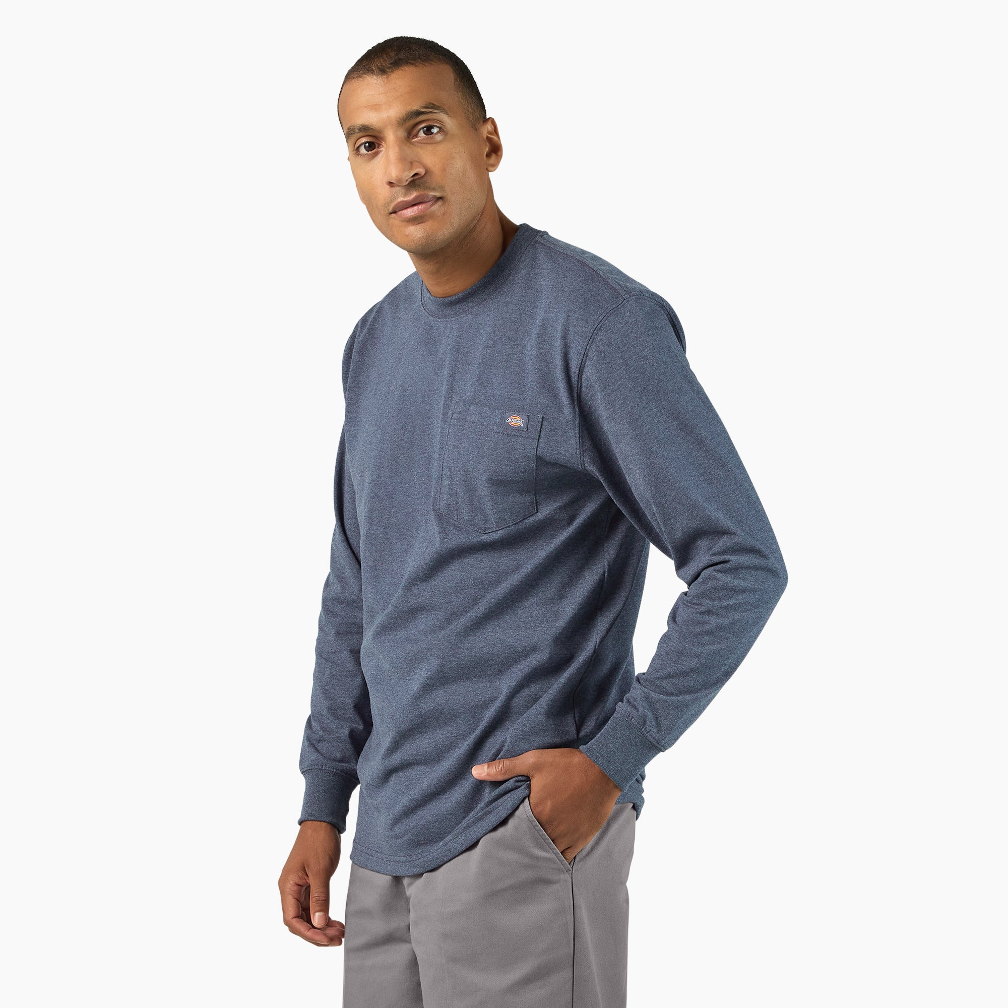 Heavyweight Heathered Long Sleeve Pocket T-Shirt | Dickies US
