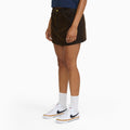 Women's Flocked Low Rise Mini Skirt