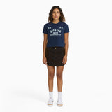 Women's Flocked Low Rise Mini Skirt