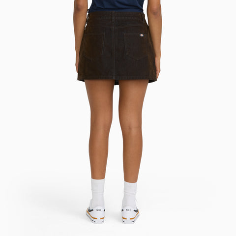 Women's Flocked Low Rise Mini Skirt