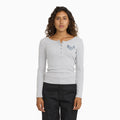 Juniors Long Sleeve Fitted Henley